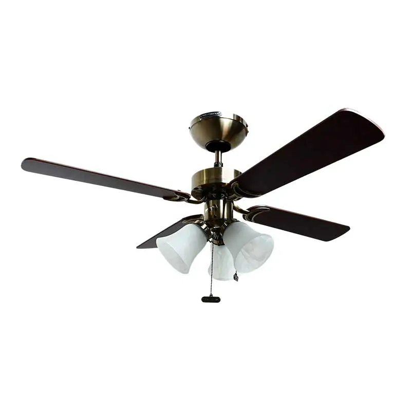 VENTILADOR 42" 4 ASPAS CAOBA/NOGAL/L/ANTIGU