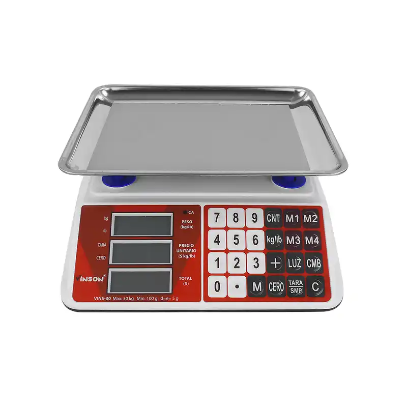 BASCULA DE 30KG DIGITAL C/PLATO 275*215 F.CJA RE