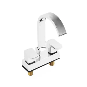 MEZCLADORA 4" LAVABO  MANERAL CUADRADO GIRATORIO
