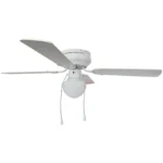 VENTILADOR DE TECHO C/LAMPARA 4 ASPAS 42" BLANCO
