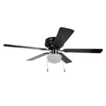 VENTILADOR DE TECHO C/LAMPARA 5 ASPAS 52" NOGAL