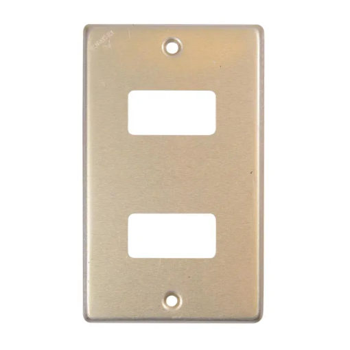 PLACA DE  2 V. DORADA ROYER 5362