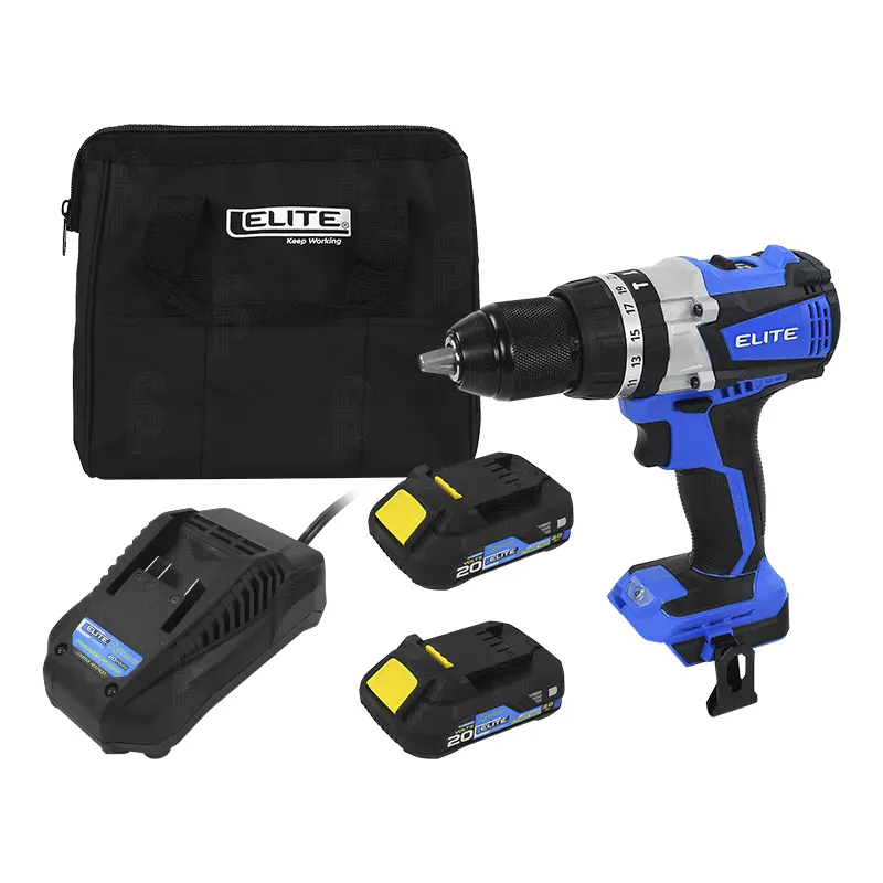 TALADRO PERCUTOR INALAMBRICO 1/2" 20V ELITE