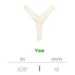 Yee Conekta 3/8" - Conexión Compacta y Precisa - y1 - Ideal para Sistemas Hidráulicos