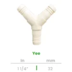 Yee Conekta 1 1/4" - Construcción Fiable y Funcional - y10 - Ideal para Proyectos Comerciales