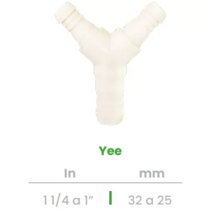 Yee Conekta 1 1/4 a 1" - Construcción Robusta y Fiable - y13 - Compatible con Proyectos Hidráulicos