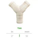 Yee Conekta 2" - Alta Resistencia y Calidad - y17 - Compatible con Sistemas Comerciales