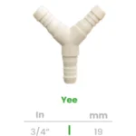 Yee Conekta 3/4" - Alta Resistencia y Calidad - y4 - Diseñado para Proyectos Residenciales