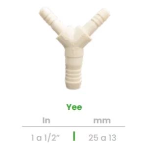 Yee Conekta 1 a 1/2" - Construcción Robusta y Compacta - y8 - Ideal para Sistemas Hidráulicos