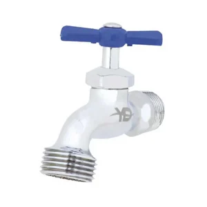 LLAVE PARA JARDIN DE 1/2" LATON CROMADO