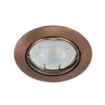 LAMPARA EMPOTR. FIJA S/CRISTAL GX5.3 72MM L/ANTIGU