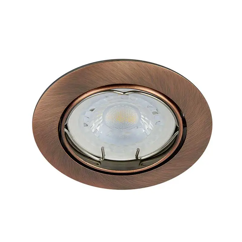 LAMPARA EMPOTR. FIJA S/CRISTAL GX5.3 72MM L/ANTIGU