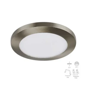 LAMPARA EMPOTR. 9 W LED P/BOTE INTEGRAL SATIN