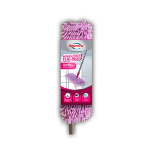 REYNERA SACUDIDOR MICROFIBRA ROSA DOBLE ACCIÓN P/ PISOS HUMEDOS O SECOS 7014g