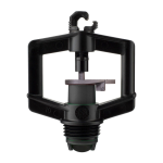 Micro-Aspersor Wade Rain PC 35 LPH 3/8" MPT Negro con Deflector, Entrada 3/8" MPT, Presión de Operación 20-60 PSI, Boquilla 0.91mm, Rango de Flujo 34-37 LPH, Alcance 4.8-6.0m