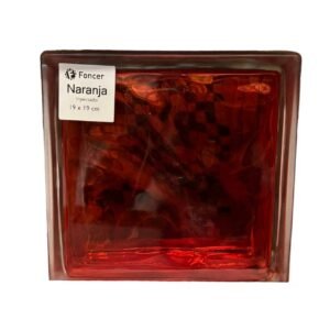Vidrioblock Naranja19x19 Foncer