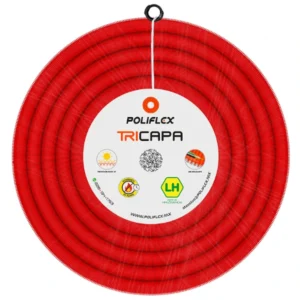 Poliducto Rojo pesado 1″ con Guía 50m   Poliflex