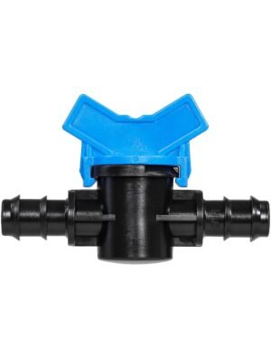 Mini-Válvula Wade Rain Manguera-Manguera de 16mm Azul, Perfecta para Controlar el Flujo de Agua en Sistemas de Riego, Color Azul