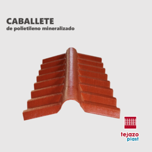 Caballete de Plástico Tejazo 85x134cm - Tecnología de Ajuste Perfecto para Cumbrera de Techos que Evita Filtraciones y Prolonga la Vida Útil (Clave CPT01)