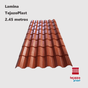Lámina de Plástico Tejazo 2.45 m - Tecnología de Resistencia Estructural para Construcciones Ligeras que Soporta Condiciones Climáticas Adversas - Ancho 100cm (Clave LT245)