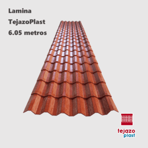 Lámina de Plástico Tejazo 6.05 m - Tecnología de Distribución de Carga para Estructuras Amplias que Minimiza la Necesidad de Soportes Adicionales - Ancho 100cm  (Clave LT605)