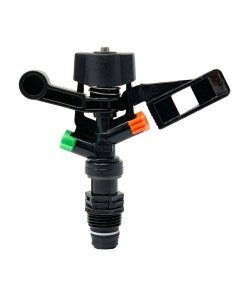 Aspersor Wade Rain 1/2" Plástico, Entrada 1/2" NPT, Presión de Operación 2.0-4.0 kg/cm2, Trayectoria 24°, Mecanismo de Impacto, Rango de Radio 10-12m, Flujo 0.46 LPS, Peso 0.05 kg