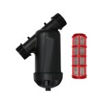 Filtro de Malla Wade Rain Y 1.5" Plástico, Entrada 1-1/2", Flujo Máximo 14 m3/h, Área de Filtración 265 cm², Peso 0.71 kg