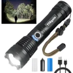 Lampara Tictica 32000 Lm Bateria Extra Grande Usb Recargable Linterna Negro Luz Blanco yyugolo