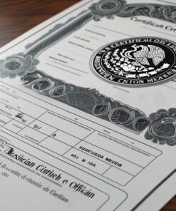 Impresión de Acta de Nacimiento – Formato Oficial – Lista para Trámites