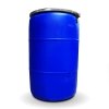 Tambo de Plástico Azul Rey Abierto de 220 litros con Tapa y Cincho