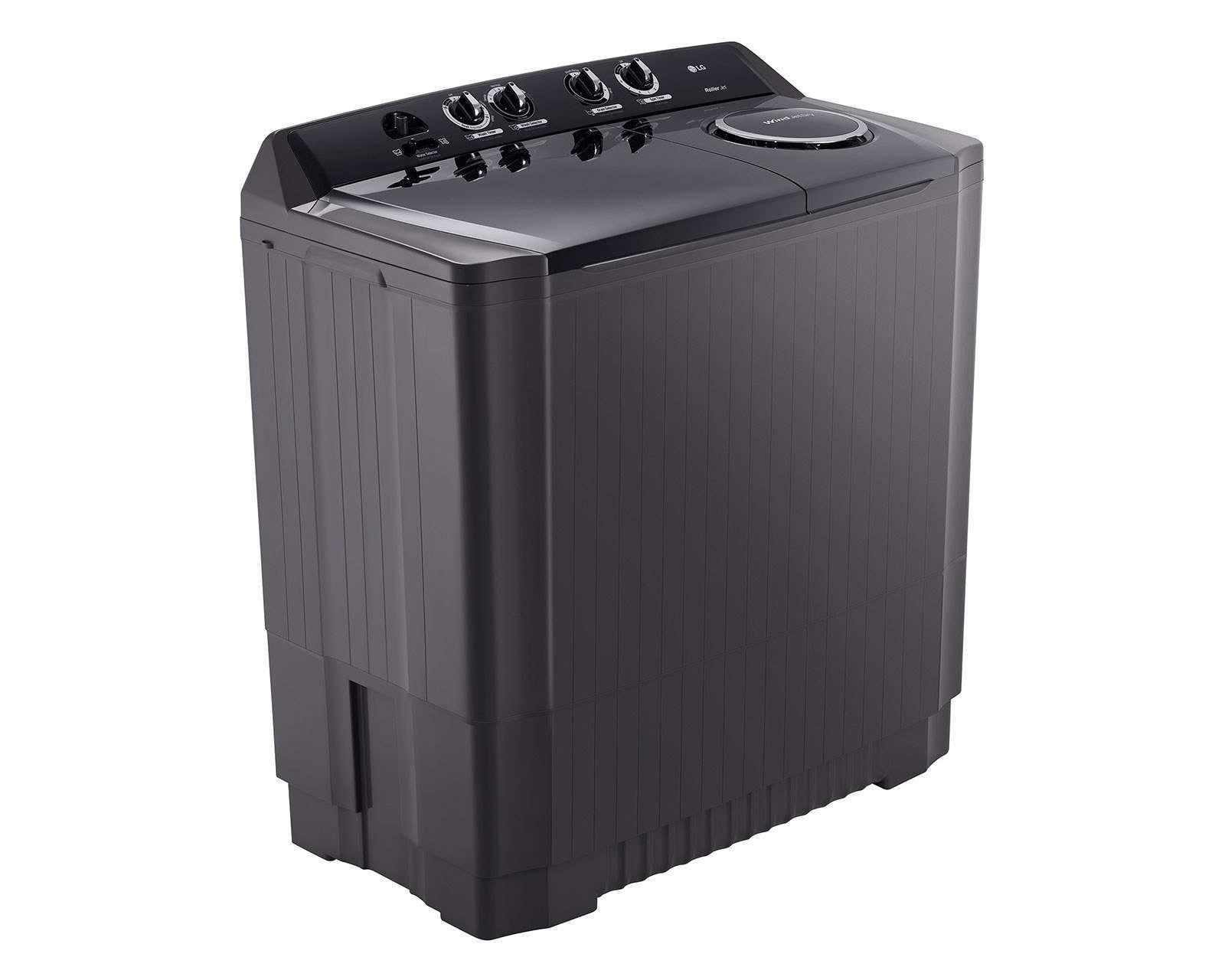 Lavadora LG Dos Tinas 18 kg Gris WP18MAR – Capacidad doble con resistencia duradera