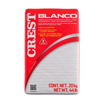 Pegazulejo Crest BLanco – Pegamento Profesional para Azulejo y Recubrimientos