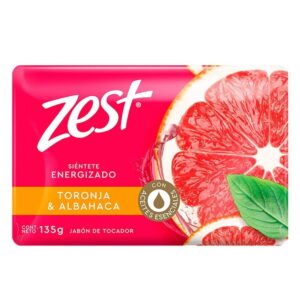 Jabón en Barra Zest Toronja y Albahaca 135 g | Frescura Energizante