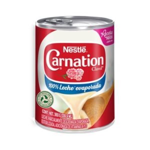 Leche Evaporada Nestlé Carnation Clavel 360 g | Ideal para Postres y Café