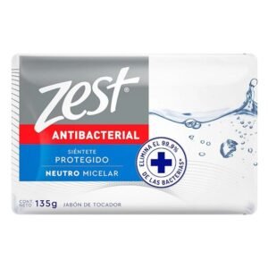 Jabón en Barra Zest Neutro Antibacterial 135 g | Protección y Cuidado