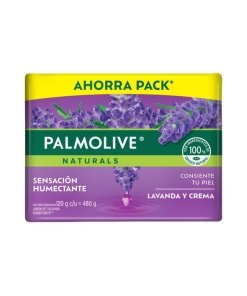 Jabón Palmolive Lavanda y Crema 120 g | Suavidad y Frescura