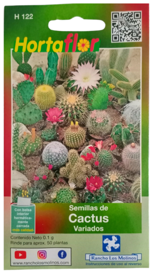 Semillas de Cactus HORTAFLOR – plantas resistentes y decorativas para jardines secos y colecciones