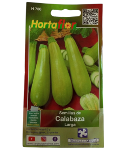 Semillas de Calabaza Larga HORTAFLOR – frutos tiernos y sabrosos ideales para sopas, guisos y asados