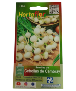 Semillas de Cebollas de Cambray HORTAFLOR – bulbos tiernos y frescos ideales para asar y guisar