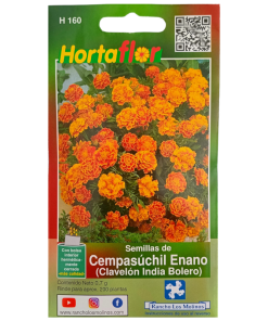 Semillas de Cempasúchil Enano HORTAFLOR – flores tradicionales mexicanas de porte compacto para ofrendas y macetas