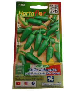 Semillas de Chile Jalapeño HORTAFLOR – cultivo fácil para cosechar chiles frescos, picantes y versátiles en salsas
