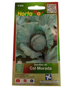 Semillas de Col Morada HORTAFLOR – hojas coloridas con antioxidantes para ensaladas y cocina saludable