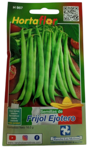 Semillas de Frijol Ejotero HORTAFLOR – cosecha ejotes tiernos y nutritivos perfectos para sopas y guisos