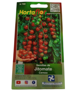 Semillas de Jitomate Cereza HORTAFLOR – tomates dulces y pequeños, perfectos para ensaladas frescas