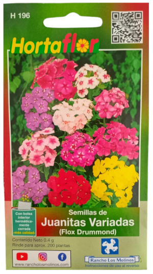 Semillas de Juanitas HORTAFLOR – flores mexicanas de colores vivos ideales para decorar jardines