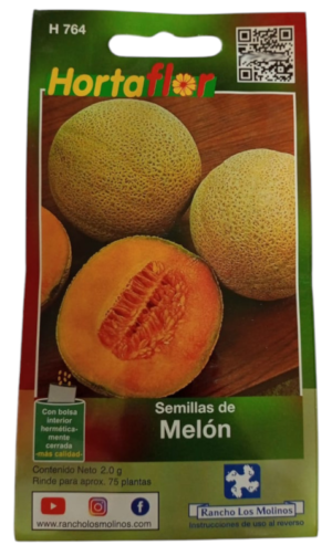 Semillas de Melón HORTAFLOR – cultivo de frutos refrescantes y jugosos para climas cálidos