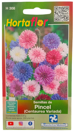 Semillas de Pincel HORTAFLOR – flores ornamentales llamativas que embellecen jardines y macetas