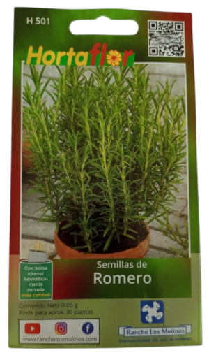 Semillas de Romero HORTAFLOR – hierba aromática imprescindible para cocina, infusiones y remedios