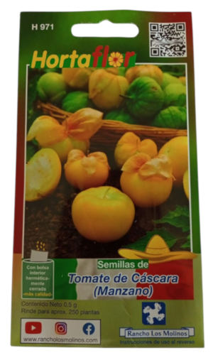Semillas de Tomate de Cáscara (Manzano) HORTAFLOR – tomates dulces y versátiles para ensaladas y cocina casera