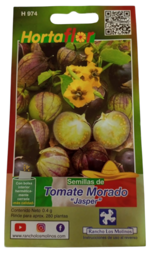 Semillas de Tomate Morado HORTAFLOR – variedad exótica con sabor único y alto valor nutritivo